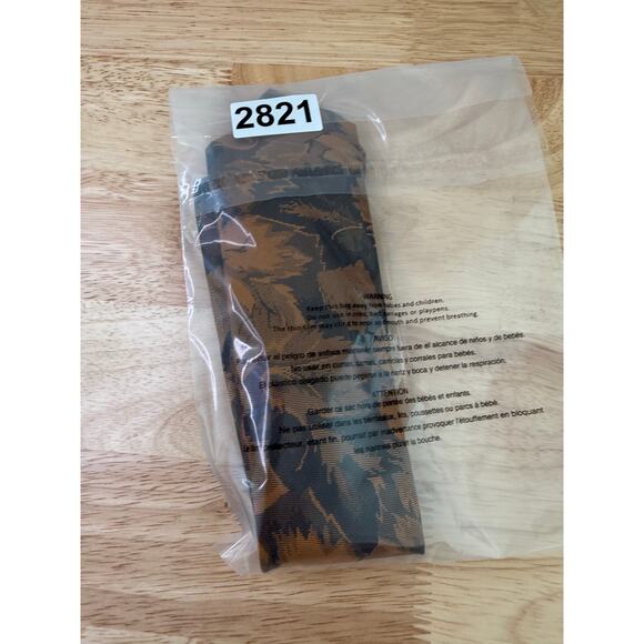 Marc Alan Men's Neck Tie Amber Gold Leaf Print Made in USA JL - Picture 9 of 9